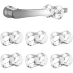 Zvd - clair - lot de 6 bloqueurs de porte  poigne en pvc / petits bloqueurs de porte en silicone / ...