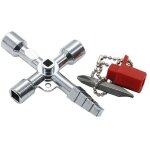 Cl universelle multifonction  6en1 - cl tricoise carr - cle passe partout - cle universelle multifonction ...