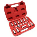 Zvd - coffret de douille de vidange 12 pices kit de cls outil pour huile de voiture et d?automobile ...