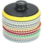 Zvd - disque diamant pour meuleuse 11 pices 4 pouces diamant tampons de polissage humides disque de ...