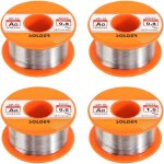 Fil de soudure, 4 pices fil etain a souder colophane fil de soudure, soudure avec noyau de colophane ...