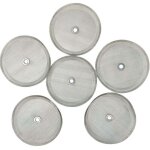 Filtre de remplacement pour machine  caf, maille en acier inoxydable de 10, 2 cm avec anneau mtallique ...