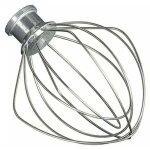 Zvd - fouet en fil d'acier inoxydable compatible avec kitchenaid k45ww wp9704329 ksm150 ksm160 k45 ksm90 ...
