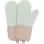 Zvd - gants de four silicone rsistant chaleur - gants de barbecue gant cuisine antidrapants et impermable ...