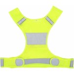 Zvd gilet de course rflchissant, jaune fluorescent taille rglable gilet rflchissant haute visibilit ...