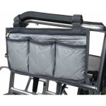 Zvd gris - sac de fauteuil roulant, sacoch fauteuil roulant, sac lateral pour fauteuil roulant pour accoudoirs ...