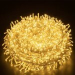 Zvd - guirlande lumineuse extrieure 50m 1000leds elegear blanche chaude, guirlande led protection ip44 ...