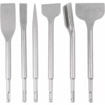 Zvd - jeu de 6pcs burin sds - plus, 25cm longueur, coffret pour enlevement de bton et carrelage de sol ...