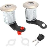 Zvd - jeu de cylindres de barillet de serrure de porte gauche droite avec 2 cls 7701470944 adapt pour ...