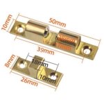 Zvd - loqueteau d'armoire ferme - portes loquet  bille de porte laiton loquet  double boule en laiton ...