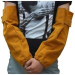 Zvd - manchette de scurit lastique pour le travail, manchons de soudage en cuir rsistant  la chaleur, ...