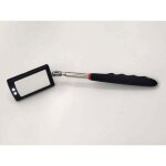 Zvd - miroir d'inspection tlescopique, miroir tlescopique  led avec 2 lumires led lumineuses, poigne ...