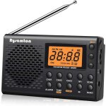 Zvd - noir)radio portable am / fm / ondes courtes, radios de poche � piles, grand �cran num�rique, radio ...