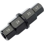 Zvd - outil d'axe hexagonal moto, 17 - 24 mm pour d�montage de roue avant, cl� � douille pour honda, ...
