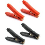Paquet de 4 pinces crocodiles en cuivre pur 100a (2 pièces noires 2 pièces rouges), pinces de démarrage ... Paquet de 4 pinces crocodiles en cuivre pur 100a (2 pièces noires 2 pièces rouges), pinces de démarrage ...