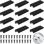 Zvd poign�e d'armoire invisible, 12pcs poign�es de porte dissimul�es pour armoires et tiroirs, poign�e ...