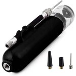 Zvd pompe  ballon, pompe  air double action avec 1 aiguille et 2 buses, adapte au football, basket ...