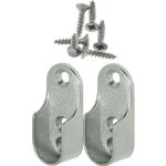 Zvd - rail suspension meuble ovale ova 2 pices - support de tube d'armoire penderie pour barre ovale ...