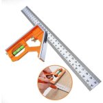 Zvd - rgle d'angle de combinaison angle combin en acier inoxydable 300 mm querre dombine rgle de ...
