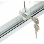 Zvd - serrure de porte en verre. serrure de porte coulissante. serrure ronde en verre. serrure de porte ...