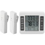 Thermomtre numrique pour rfrigrateur et conglateur avec alarme sonore et capteur sans fil, affichage ...