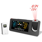 Zx3538 nouvelle station m�t�o �lectronique � projection avec pr�visions m�t�o, temp�rature et humidit�, ...