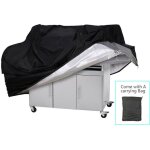 0. 54kg) - 150x100x125cm) housse de barbecue, 210d oxford silver coated polyester barbecue cover