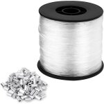 0, 8 mm x 200 m fil nylon, fil de p�che transparent ultra r�sistant, pour l'artisanat de bricolage, la ...