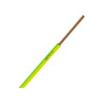 Nexans 01225050 bobine de fil electrique 2, 5mm vert jaune long 100m [ h07v u passeo 1 ]