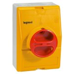 022171 - interrupteur sectionneur de proximit legrand 3p 16a - boitier jaune tanche ip65
