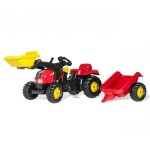 Rolly toys - 023127 rolly kid tracteur avec seau et remorque rouge Rolly toys - 023127 rolly kid tracteur avec seau et remorque rouge