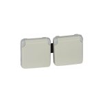 Legrand 069642 double prise de courant tanche 2p + t prcbles  l'horizontale plexo composable ip55, ...