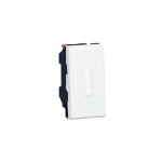 077032 - poussoir inverseur prog mosaic - 1 mod -  voyant  led - 6 a - blanc - legrand