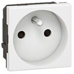 077111 - prise prog mosaic - 2p + t droite - 2 mod - blanc - legrand