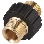 1 adaptateur de nettoyeur haute pression m22 m�le vers m22 m�le � pression rapide en laiton filetage ...