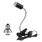 1 ampoules uva uvb 50w, lampe reptiles lampe tortue terrestre chauffante avec base longue 360rotation ...