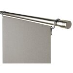 1 chariot pour panneau japonais 60 cm coloris - chrome mat