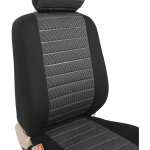 1 housse de sige universelle pour voiture avant, noir gris, 7231 - woltu