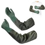 1 paire gants longs 70cm gant menage en caoutchouc gant protection chimique imperm�ables �tanches antid�rapant ...