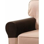 1 paire de protge - accoudoirs lastiques amovibles blanc (caf)