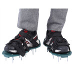 1 paire de sandales d'a�rateur de pelouse chaussures � pointes d'herbe robustes avec outil de jardin ...