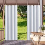 1 panneau rideau ext�rieur et int�rieur bloquant le soleil rideaux � ?illets d'intimit� pour pergola ...
