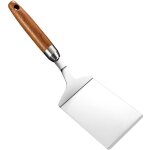 1 pcs spatule de gril, spatule / grattoir professionnelle, spatule en acier inoxydable, patule � hamburger, ...
