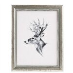 1 pièce cadre de photo en bois artos style façade en verre, 30x40cm, argent - woltu 1 pièce cadre de photo en bois artos style façade en verre, 30x40cm, argent - woltu