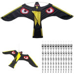 1 pi�ces oiseaux effaroucheur avec 12 pi�ces r�pulsif oiseaux r�pulsif vol faucon cerf - volant pour ...