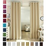 1 pi�ce rideau occultant en polyester, rideau opaque suspension � ?illets, 135x225cm, champagne, vh5866cp ...