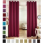 1 pi�ce rideau occultant en polyester, rideau opaque suspension � ?illets, 135x225cm, m�re, vh5866bb ...