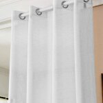 1 pi�ces rideaux semi - transparents, voilage � ?illets, 140x225cm, blanc, vh5862ws - woltu