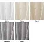 1 pice rideau voilage, dcoration pour fentre, suspension  pattes, 140x175 cm, blanc, vh5858ws - woltu ...