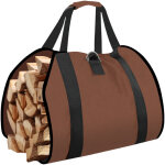 1 pi�ce, sac � main en toile de cire pour porte - bois de chauffage - porte - b�ches de bois de chauffage ...